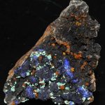 Azurite et malachite de la mine du Moulinal (Tarn).
