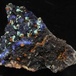 Azurite et malachite de la mine du Moulinal (Tarn).