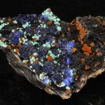 Azurite et malachite de la mine du Moulinal (Tarn).