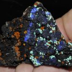 Azurite et malachite de la mine du Moulinal (Tarn).