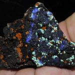 Azurite et malachite de la mine du Moulinal (Tarn).