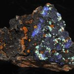 Azurite et malachite de la mine du Moulinal (Tarn).