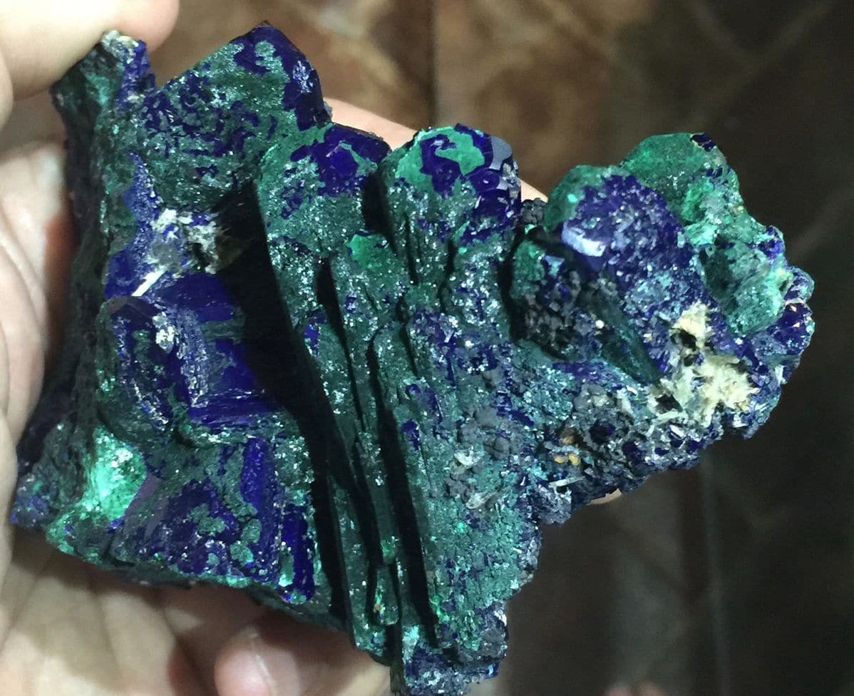 Azurite de la mine de Chessy à Chessy-les-Mines (Rhône)