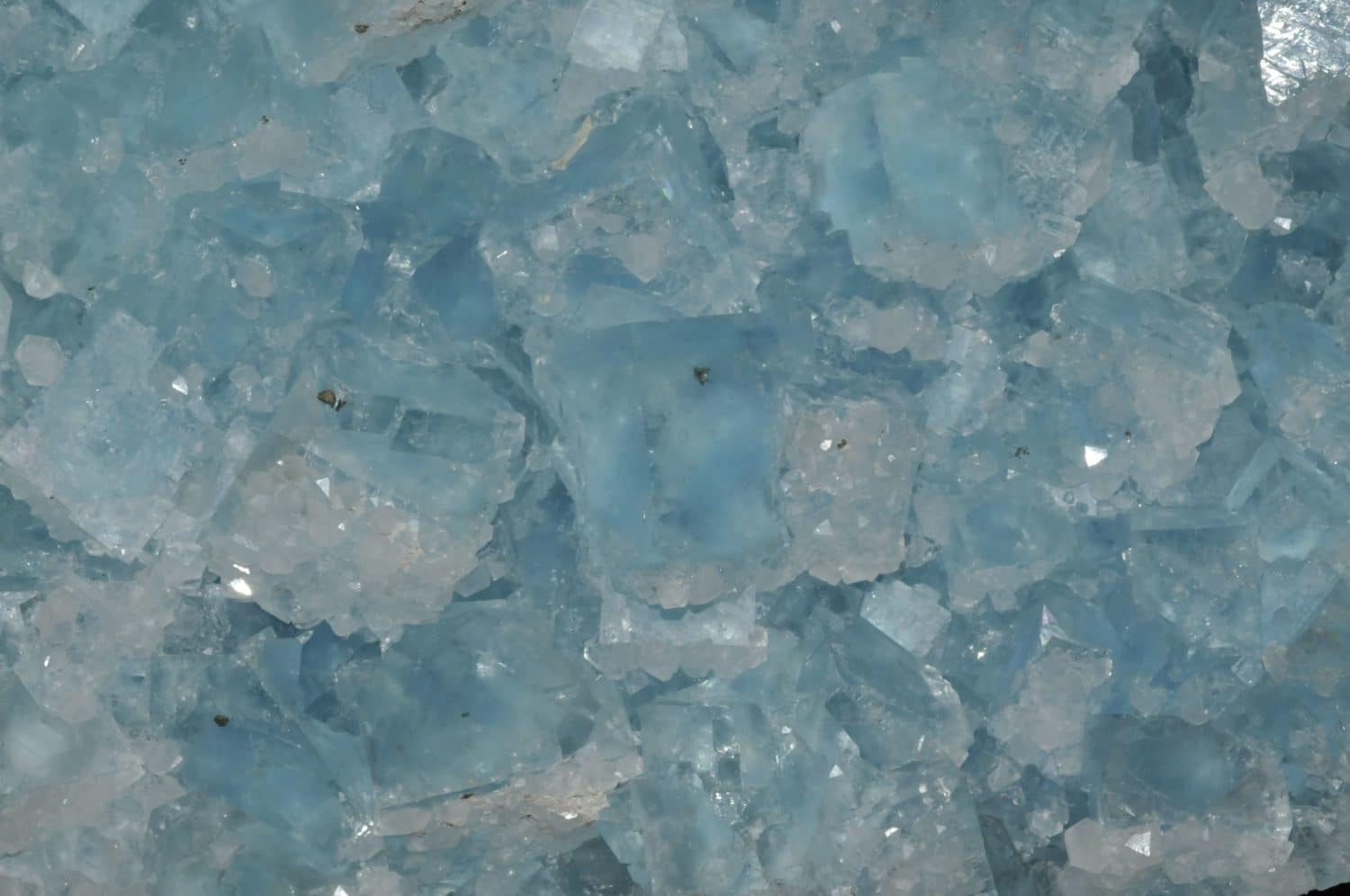 Fluorine bleue de la mine du Burc au Burg (Tarn).