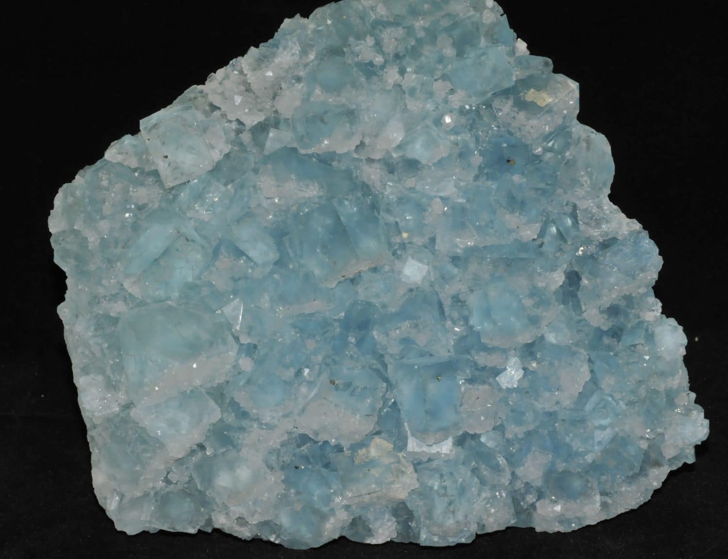 Fluorite bleue de la mine du Burc au Burg (Tarn).