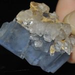 Fluorite bleue de la mine d'Embournegade (Tarn).