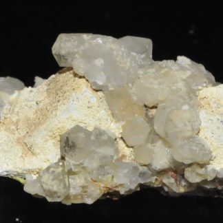 Hydroxyapatite sur galène avec quartz de l'Argentolle (Saône-et-Loire).