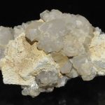 Lead hydroxyapatite sur galène avec quartz de l'Argentolle (Saône et Loire).