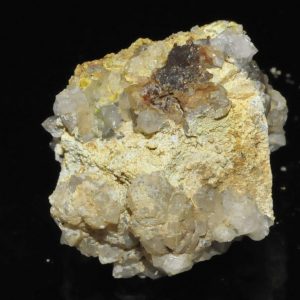 Galène avec quartz, pyromorphite et Lead hydroxyapatite de l'Argentolle (Saône et Loire).