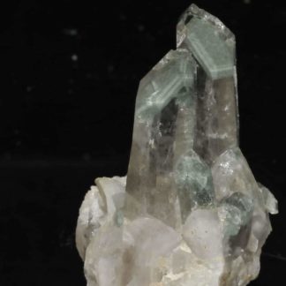 Cristaux de quartz avec fantôme de chlorite chloriteux des deux Alpes (Oisans).