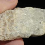 Aragonite bleue de l'île d'Elbe en Italie (ex Deyrolle).