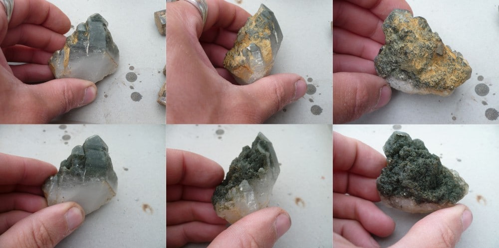 Nettoyage d'un quartz de Petit Mars (Loire-Atlantique)