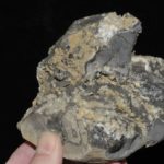 Quartz "diamant" et ankérite dans une septaria (Drôme).
