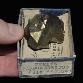 Pyrite dodécaédrite de l'île d'Elbe en Italie (ex Deyrolle).