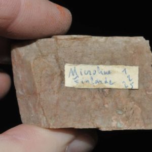 Microcline (feldspath) de Finlande (ex Deyrolle).