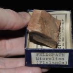 Microcline (feldspath) de Finlande (ex Deyrolle).
