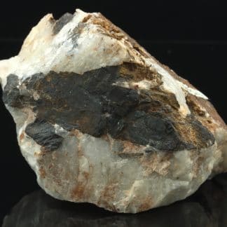 Wolframite sur quartz de Montredon Labessonié (Tarn)