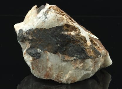 Wolframite sur quartz de Montredon Labessonié (Tarn)