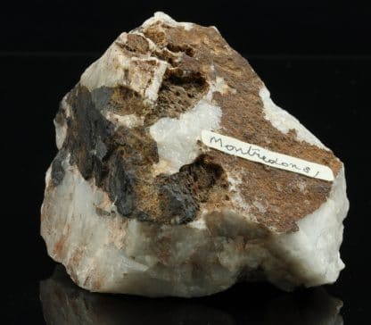 Wolframite sur quartz de Montredon Labessonié (Tarn)