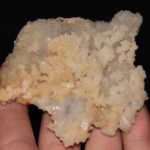 Quartz et scalénoèdre de calcite, mine de Fontsante, Var