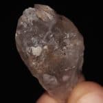Quartz fumé recristallisé et dravite, La Lauzière, Savoie