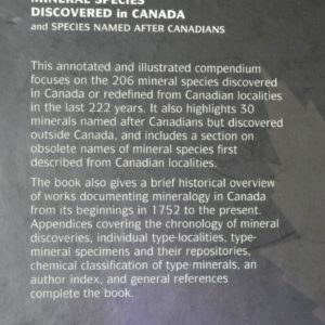 Mineral species discovered in Canada.