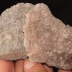 Quartz fumé et fluorite, travaux du tunnel Lötschberg, Suisse