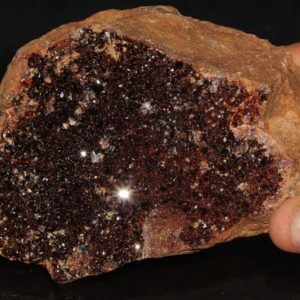 Grenat et cristaux de clinochlore provenant du Val d'Ala, en Italie.