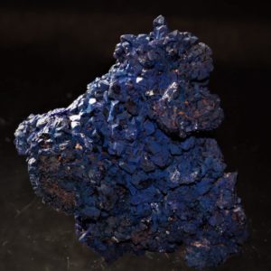 Chessylite (variété d'azurite), mine de Chessy-les-Mines, Rhône.