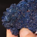 Chessylite (variété d'azurite), mine de Chessy-les-Mines, Rhône.