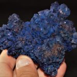 Chessylite (variété d'azurite), mine de Chessy-les-Mines, Rhône.