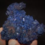 Chessylite (variété d'azurite), mine de Chessy-les-Mines, Rhône.