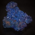 Azurite variété chessylite, Chessy-les-Mines, Rhône.