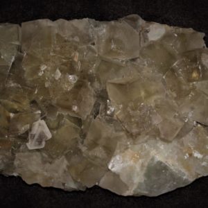 Fluorite et gros cristaux de barytine, mine de l'Avellan, Var.