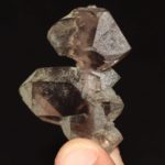 Quartz fumé à âme, Les Droites, massif du Mont-Blanc, Haute-Savoie.