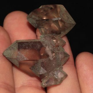 Quartz fumé à âme, Les Droites, massif du Mont-Blanc, Haute-Savoie.