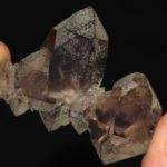 Quartz fumé à âme, Les Droites, massif du Mont-Blanc, Haute-Savoie.