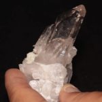 Cristal de quartz, Glacier de Sarenne, Massif des Grandes-Rousses, Oisans, Isère.