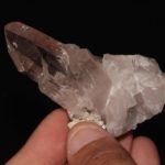 Cristal de quartz, Glacier de Sarenne, Massif des Grandes-Rousses, Oisans, Isère.