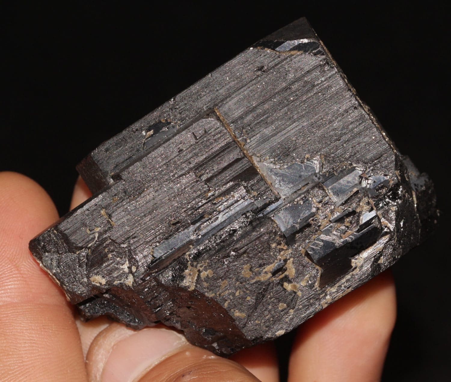 Wolframite (oxyde de tungstène), Panasqueira, Portugal.