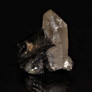 Cristaux de quartz et de wolframite, Panasqueira, Castelo Branco, Portugal