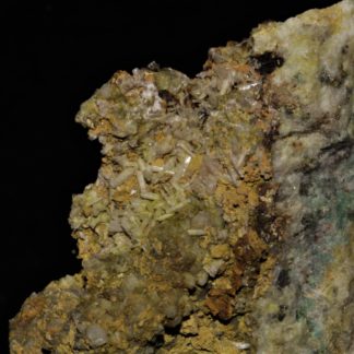 Mimetite et bindheimite, Mas Dieu, Gard.