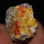 Réalgar et orpiment, mine de Matra, Corse.