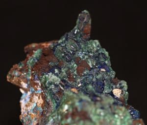 Azurite et malachite, ex-collection de l'académie de Philadelphie, Chessy-les-Mines.