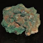 Cuprite pseudomorphosée en malachite de la mine d'Ogonja (Onganja) en Namibie.