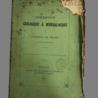 Description géologique et minéralogique du Territoire de Belfort