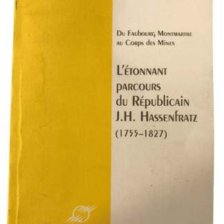 Hassenfratz : du faubourg Montmartre au Corps des Mines (École des Mines de Paris)