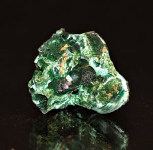 Malachite, mine de Chessy, près de Lyon, Rhône.