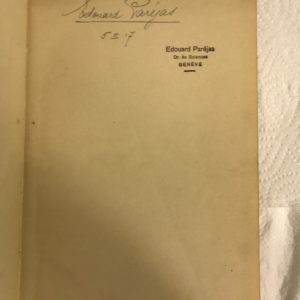 Livre de géologie, thèse de Pétrographie : Recherches sur le versant sud-est du massif du Mont-Blanc.