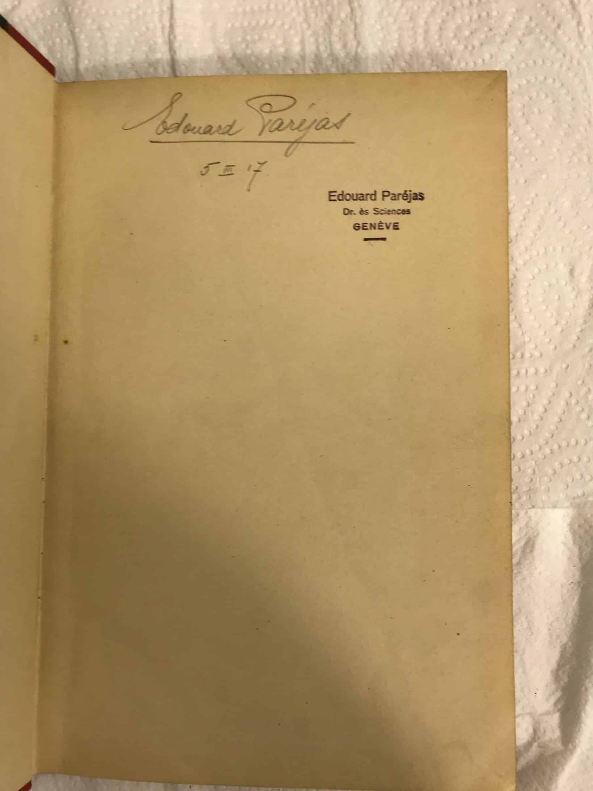 Livre de géologie, thèse de Pétrographie : Recherches sur le versant sud-est du massif du Mont-Blanc.